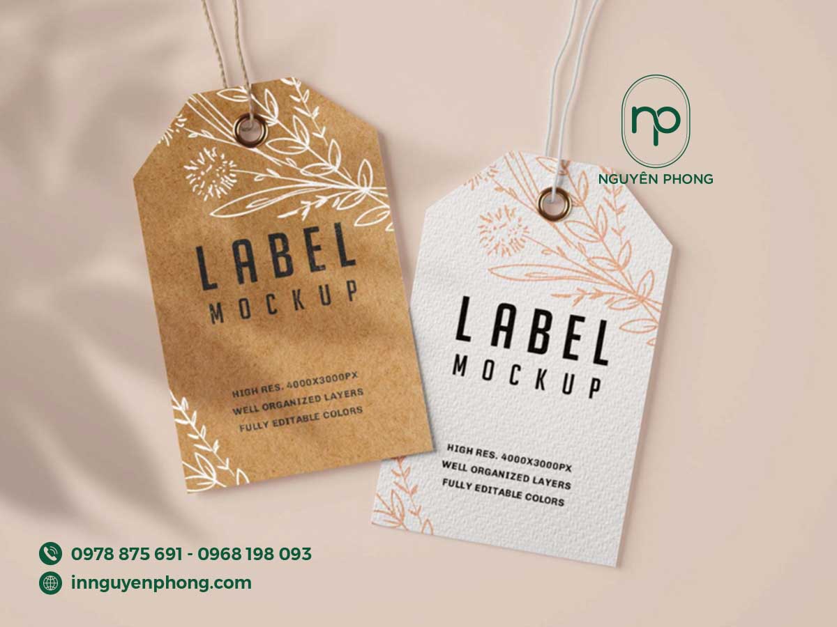 Mẫu tag quần áo nổi bật